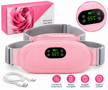 CINTURÓN TÉRMICO PARA CÓLICOS MENSTRUALES 💗